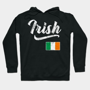 Irish Flag Of Ireland St Patrick's Day Vintage Fade Hoodie